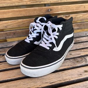 Black Vans High Tops - Women’s 8